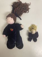 Handgemachte Stoffpuppen Set mit 2 Stück