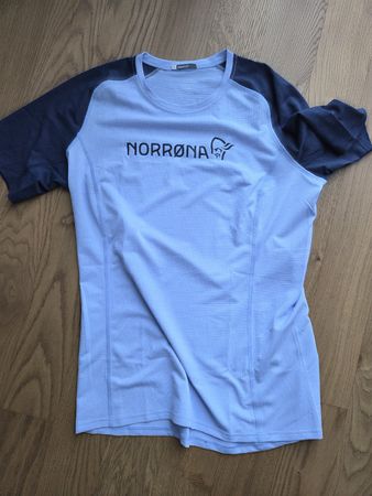 Norröna Damen T-Shirt Grösse L Hellblau