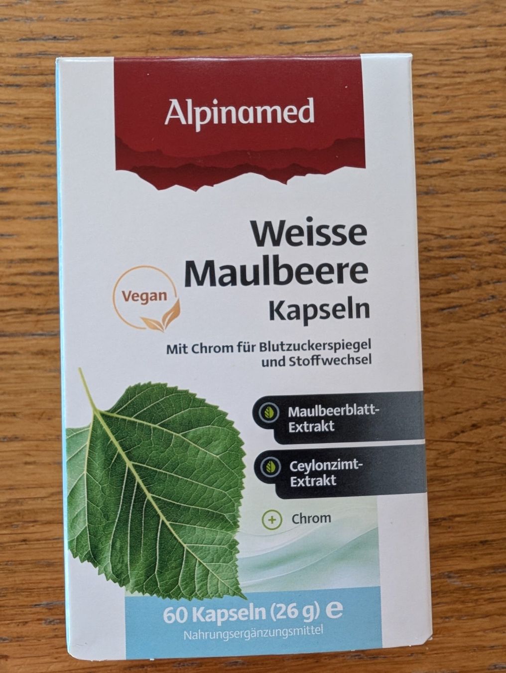 Lebensmittel & Spezialitäten: Alpinamed Weisse Maulbeere Kps. 60 – Gebraucht aus Appenzell Enggenh. von vario414