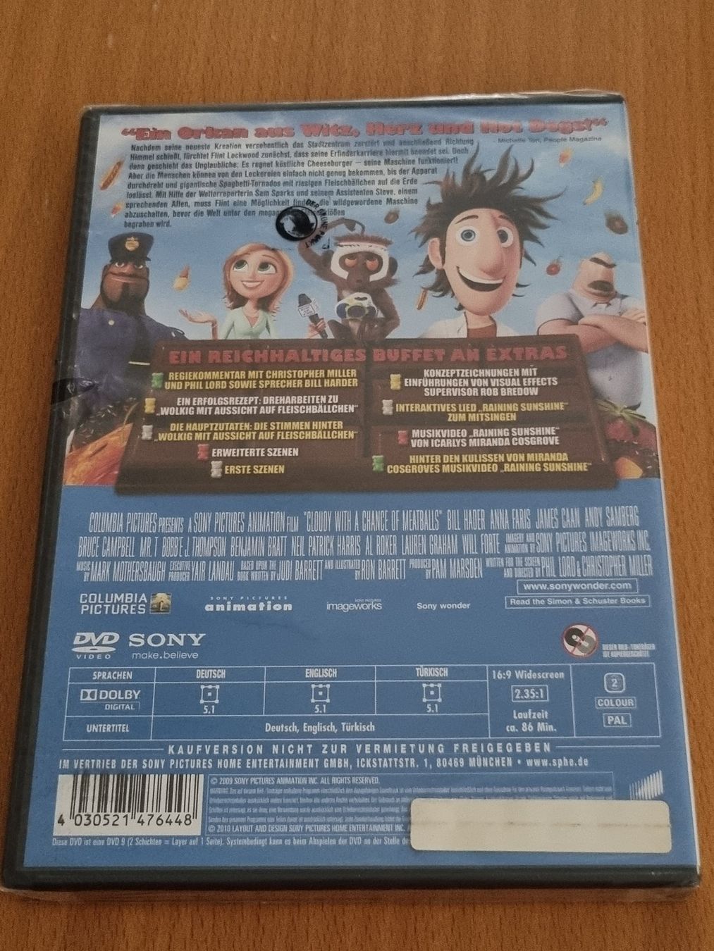 Tutti i DVDs: DVD: Wolkig mit Aussicht auf Fleischbällchen - NEU – Nuovo e nell'imballaggio originale da Ehrendingen venduto da Thomas_2 1