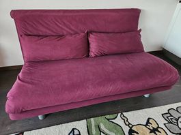 Ligne Roset Multy Schlafsofa / Designklassiker  Weinrot 