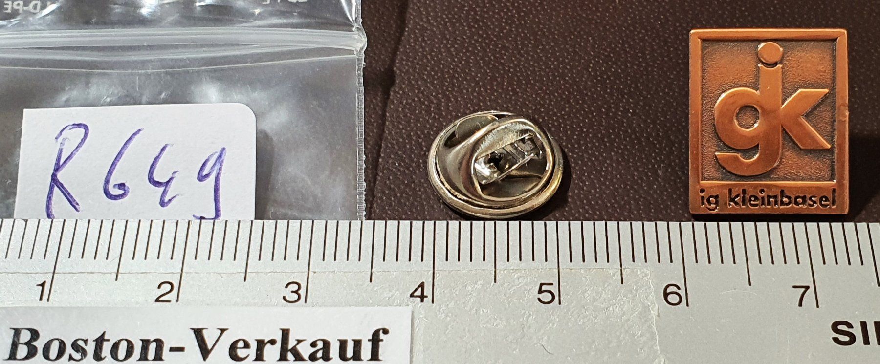 Plaketten & Abzeichen: R649 - Pin igk ig kleinbasel  / Basel Stadt – Gebraucht aus Reinach BL von Boston-Verkauf 1