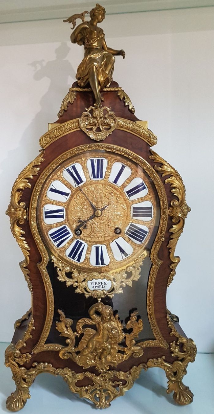 Orologi: Große Pomp Pendule signiert Fieffe Paris – Usato da Zürich venduto da Kristl_von_der_Post 1
