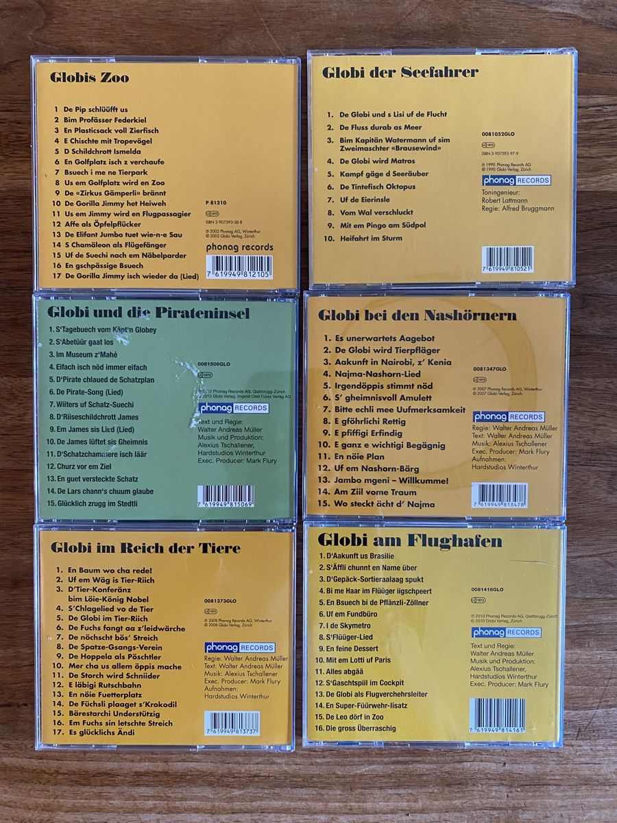 Audiolibri: 6 Globi CD‘s – Usato da Männedorf venduto da Sandrina8 1