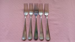 5 Gabeln versilbert 90-45