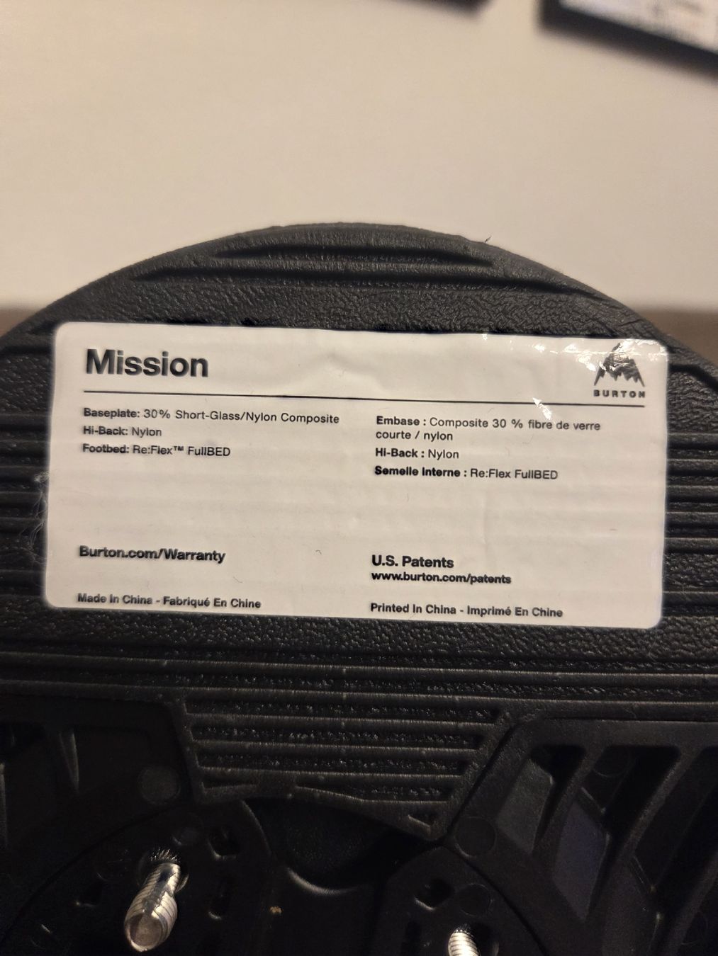Burton Attacchi: Burton mission Snowboarbindung – Nuovo (secondo la descrizione) da Schwyz venduto da Manuschnuriger 1