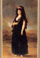 Kunst-AK, Francisco de Goya, La Reina María Luísa