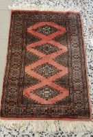Kleiner Orientteppich Woll/Seide, 60x90 cm (110 mit Franzen)
