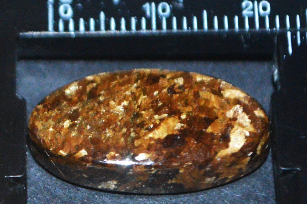 Minerali & Pietre curative: Cabochon L-2202 – Bronzit 23x12mm – Nuovo e nell'imballaggio originale da Goldiwil (Thun) venduto da han_v5b7 1