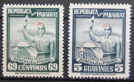 Paraguay Kat. 646-647 ** 1948 Kat. 10 Euro