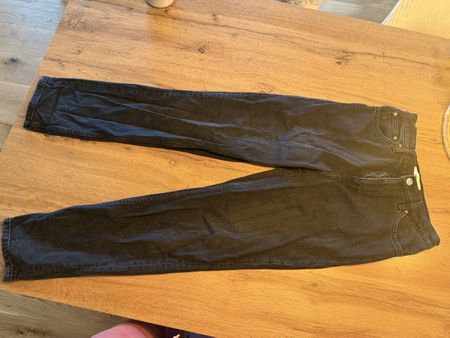 Schwarze Mango Jeans, Mom Fit, Gr. 36