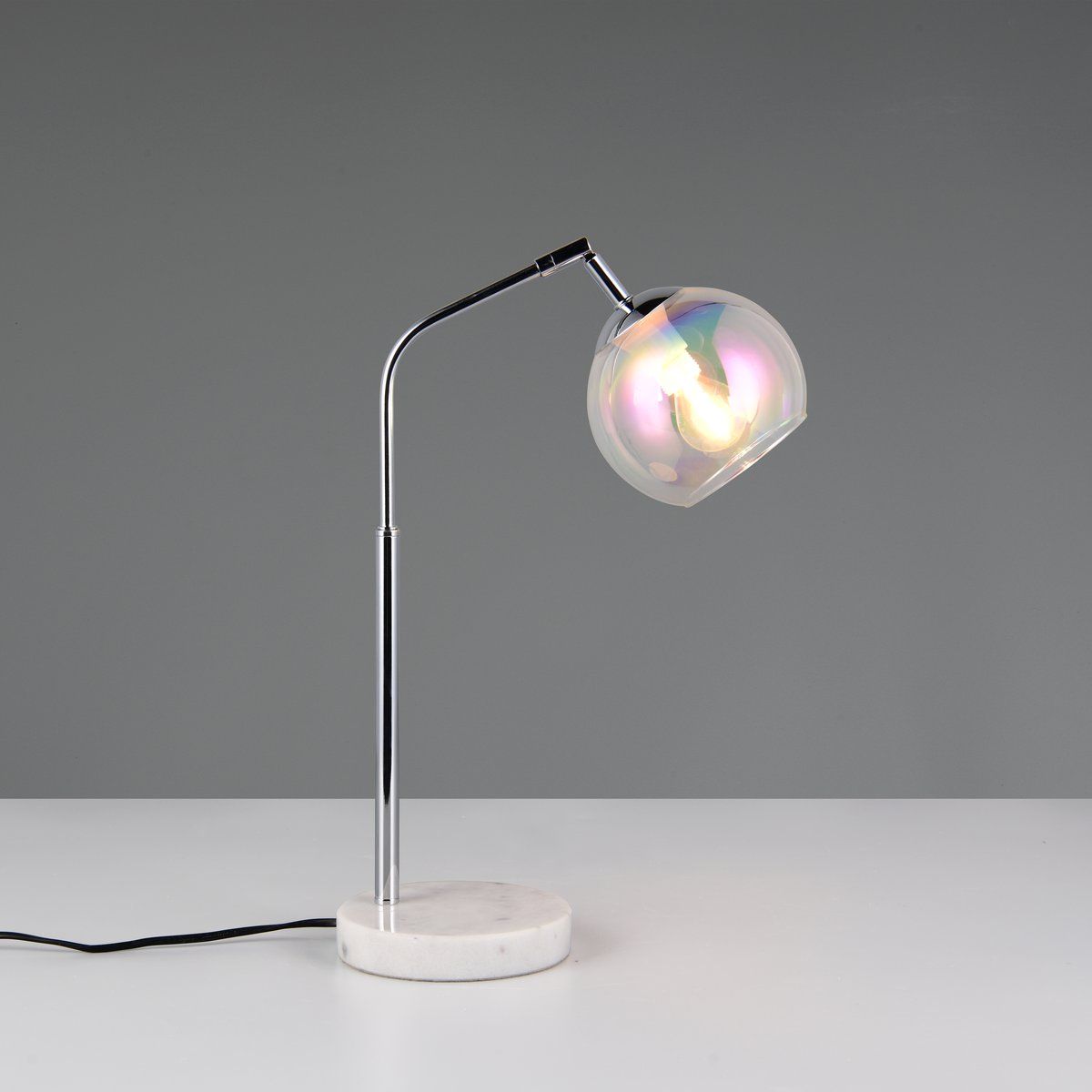 Lampade: Tischleuchte, Glas, Chrom, 45 cm Höhe – Nuovo (secondo la descrizione) da Kreuzlingen venduto da Smart-Light 3