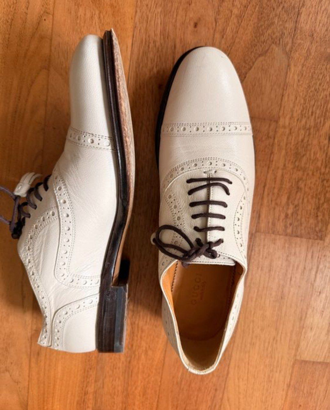 Gucci Scarpe da donna: Gucci Halbschuhe Leder creme – Usato da Zürich venduto da laribuechel