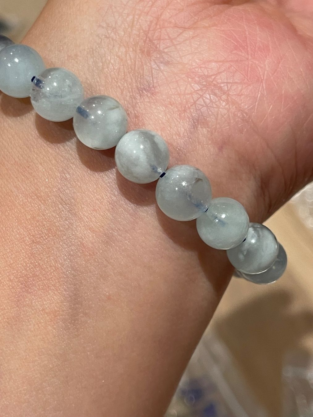 Armbänder & -reifen: Aquamarin-Armband 8mm – Neu und originalverpackt aus Schiers von sisikristall 1