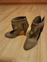Fransen-Pumps, Wildleder-Optik, Grösse 36, Herbst-Look!