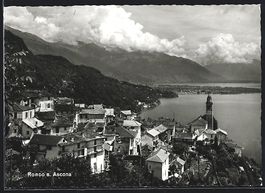 AK Ronco s. Ascona, Panorama, 1958