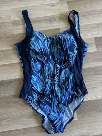 Badeanzug blau Grösse 48