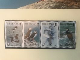 Insel Man 1989 Satz WWF Meeresvögel N-Atlantik postfrisch
