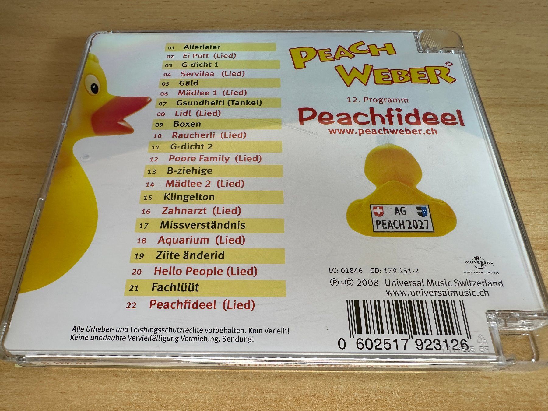 CD: Peach Weber – Peachfideel – Usato da Rikon im Tösstal venduto da Alpenmutz 1