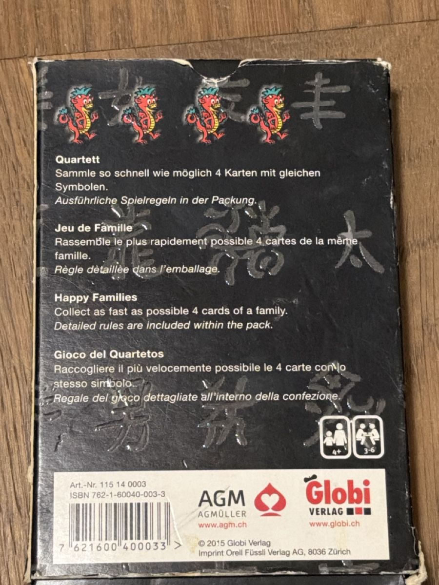 Spiele: Globi in China - Quartett Spiel - vollständig – Gebraucht aus Birmensdorf ZH von PolzerJ1 1