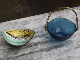VINTAGE HENKELSCHALE + KLEINE SCHALE