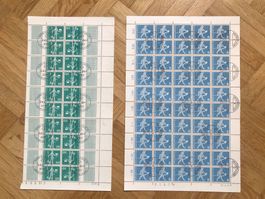 Postgeschichtliche Motive. Ganzer Bogen und Bogenteil