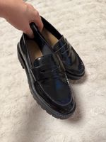 Loafers H&M black patent size 35 used