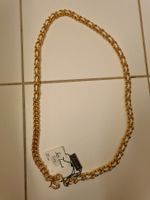 FABRIKNEU Luisa Spagnoli Schmuckgürtel Gold/Leder 105cm