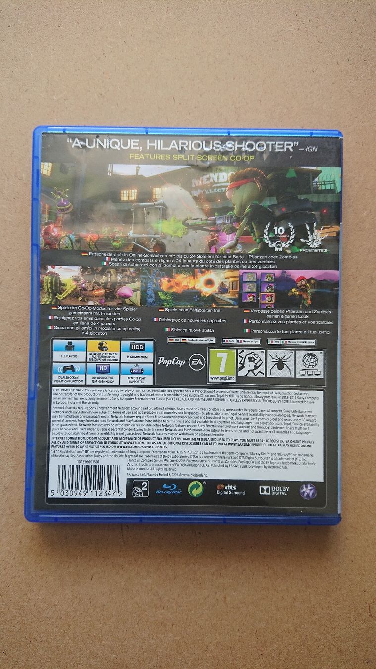 Spiele: Plants vs Zombies Garden Warfare PS4  – Gebraucht aus Chur von FreakofRarity 1