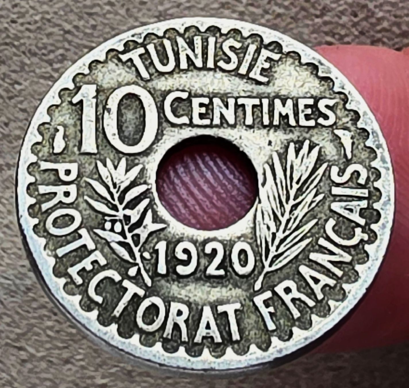 Tutti le monete: TUNESIEN 10 CENTIMES 1338-1920 – Usato da Winterthur venduto da Creso70 1