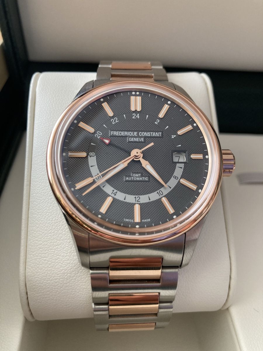 Frederique Constant Orologi: Frederique Constant GMT Automatic, neuwertig & komplett! – Nuovo (secondo la descrizione) da Eglisau venduto da rom_p7ty