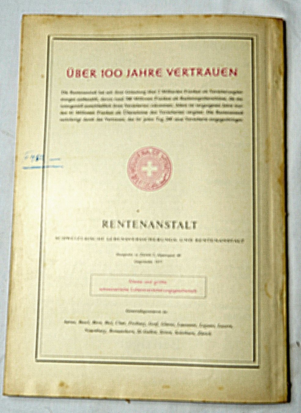 Kalender: Benziger's Einsiedler Kalender 1961 – Gebraucht aus Baar von 2cvbaar 3