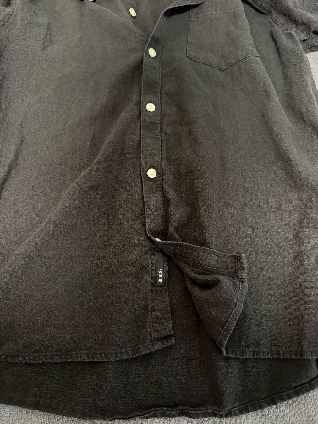 Camicie: Solid - SDALLAN LINEN MIX - Hemd - true black – Usato da Langenthal venduto da Laesu 4