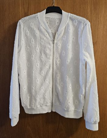 Weisse Sommerjacke, Grösse M, neuwertig für Damen!