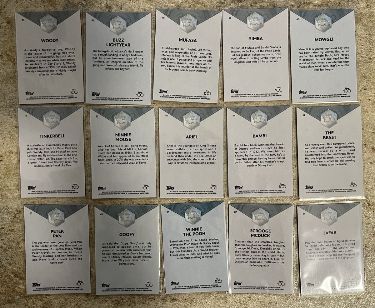 Topps Carte collezionabili: Disney Topps chrome cards Lot – Nuovo (secondo la descrizione) da Moudon venduto da AndreSR89 1