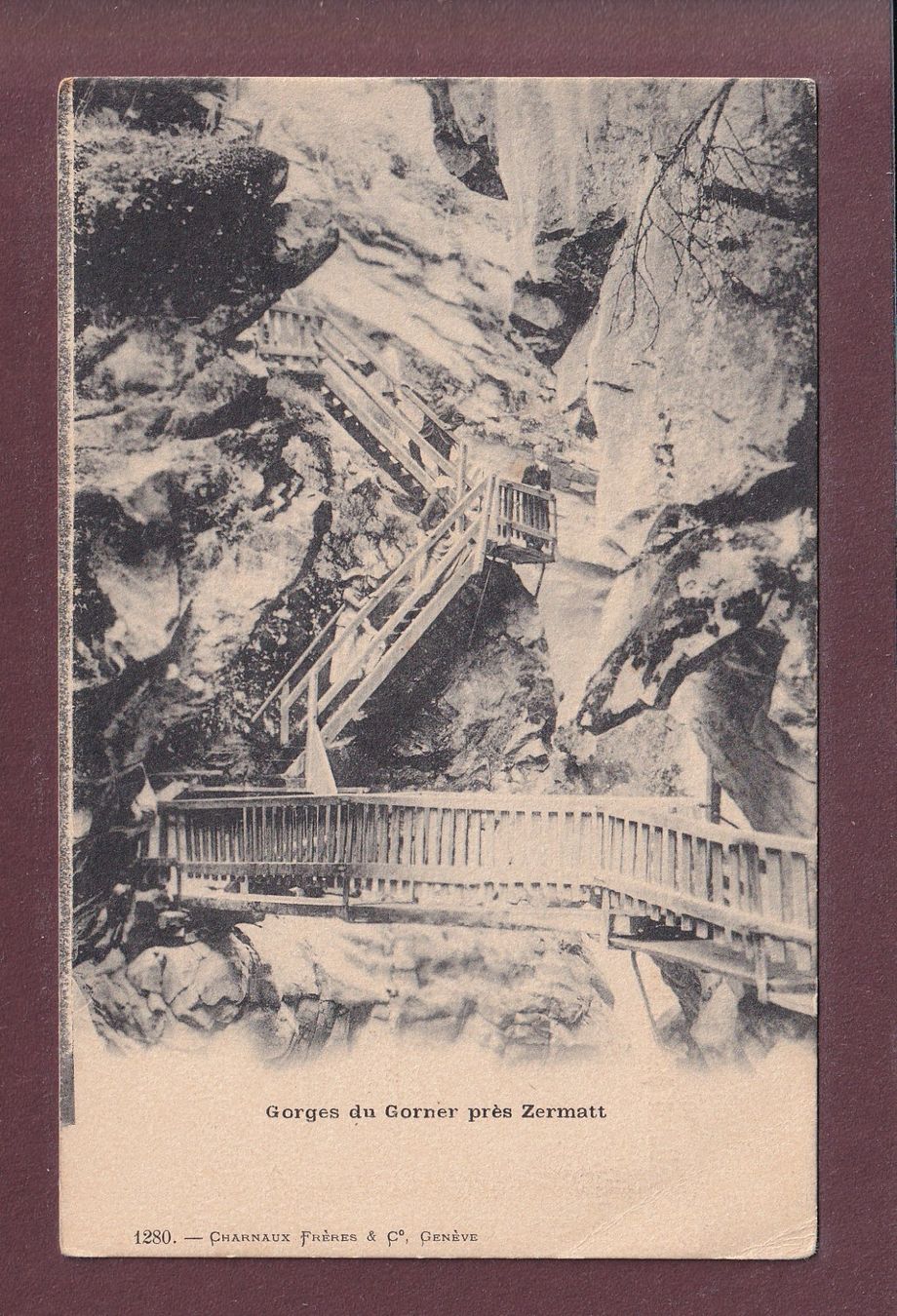 Ansichtskarten: Gorges du GORNER // pli d'angle // – Gebraucht aus Pully von nicecards
