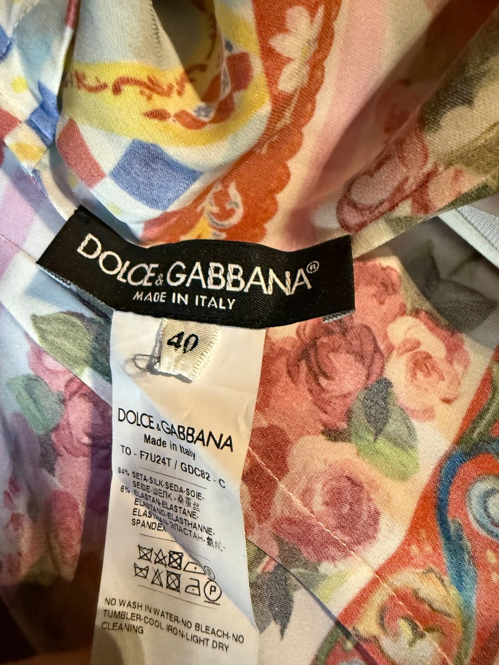 Dolce & Gabbana Top: Dolce&Gabbana Seide Top – Nuovo (secondo la descrizione) da Schattdorf venduto da Remligand 4