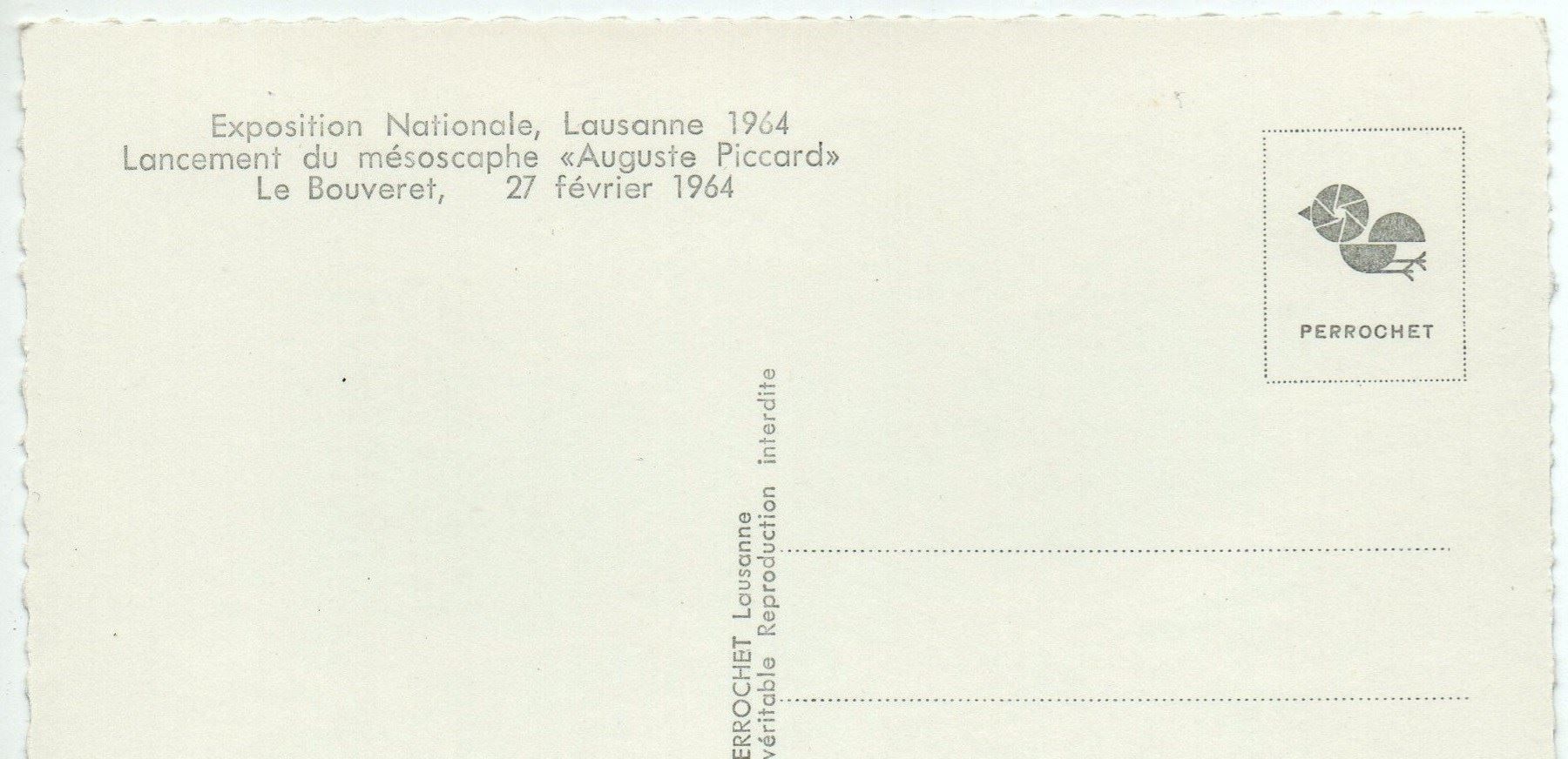 Ansichtskarten: U-BOOT Expo Lausanne AUGUSTE PICCARD '64 – Neu (gemäss Beschreibung) aus Jona von philajona 1