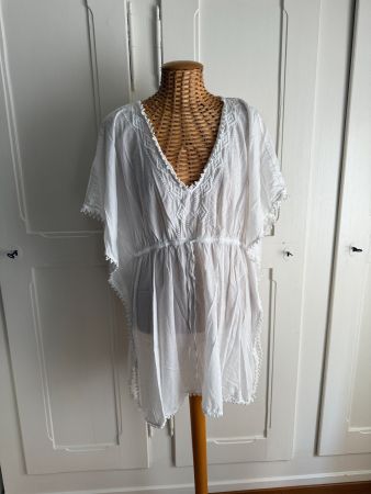 OLD NAVY - Hippie Poncho Tunika weiss