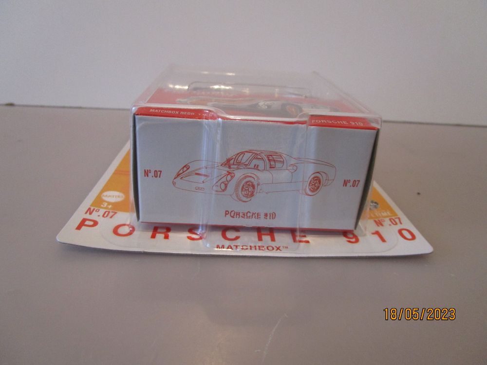 Porsche 910 Gialla Matchbox 1:64 &ndash; Edizione Speciale 70 Anni Mattel &ndash; Collector