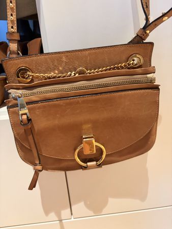Chloé Ledertasche braun 