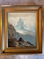 Leberecht LORTET. Le Cervin. Huile sur toile. Calame