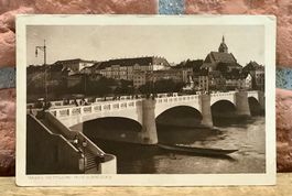 1919 - MITTLERE RHEINBRÜCKE Basel - Belebt