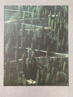 Original Vintage Poster - Maloja  mit 6 Postautos