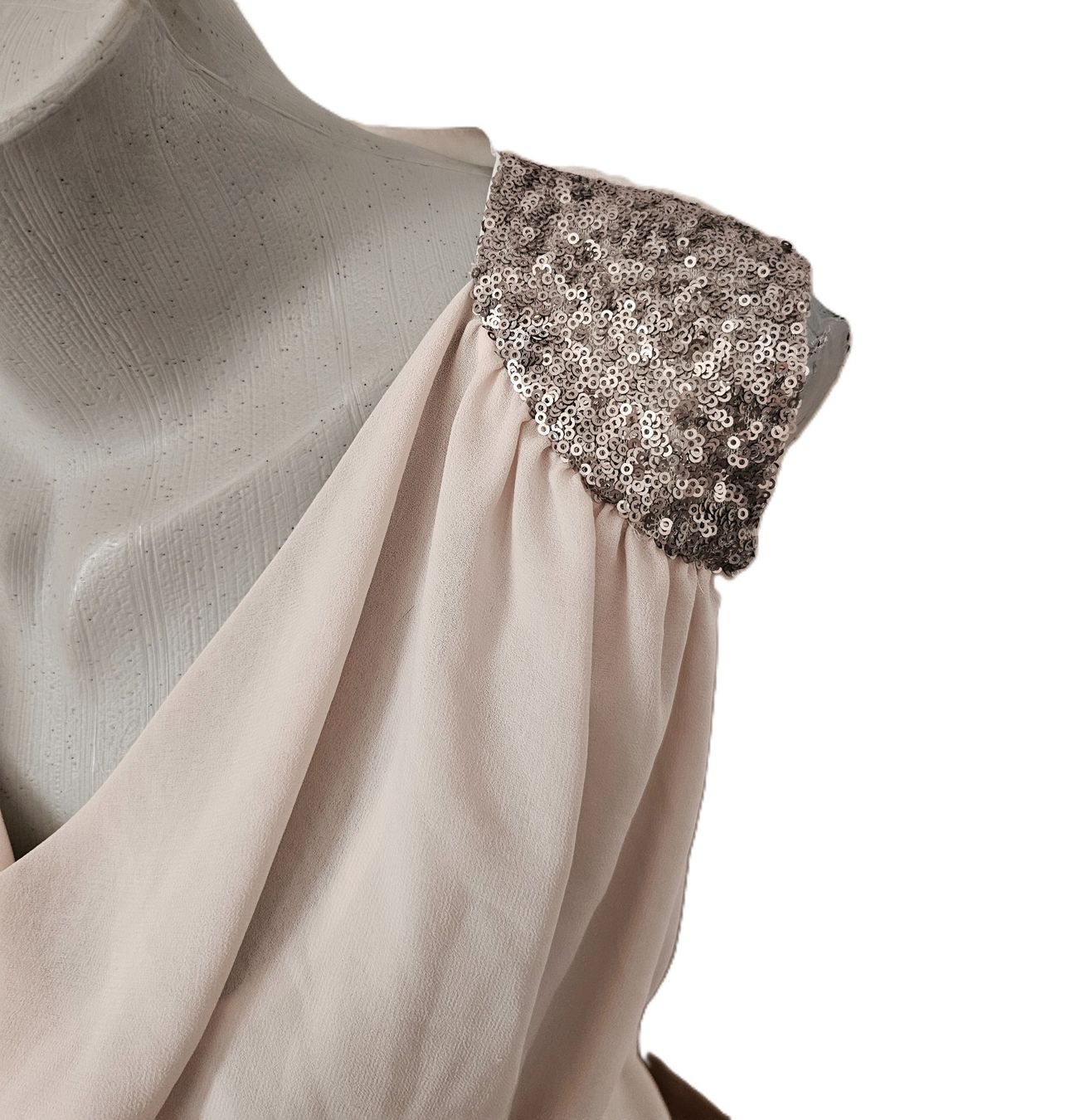 Kleider: Cocktail Kleid Gr. 38 "Puder" Wasserfall Bändeli – Gebraucht aus Füllinsdorf von Sunnebliemli7 2