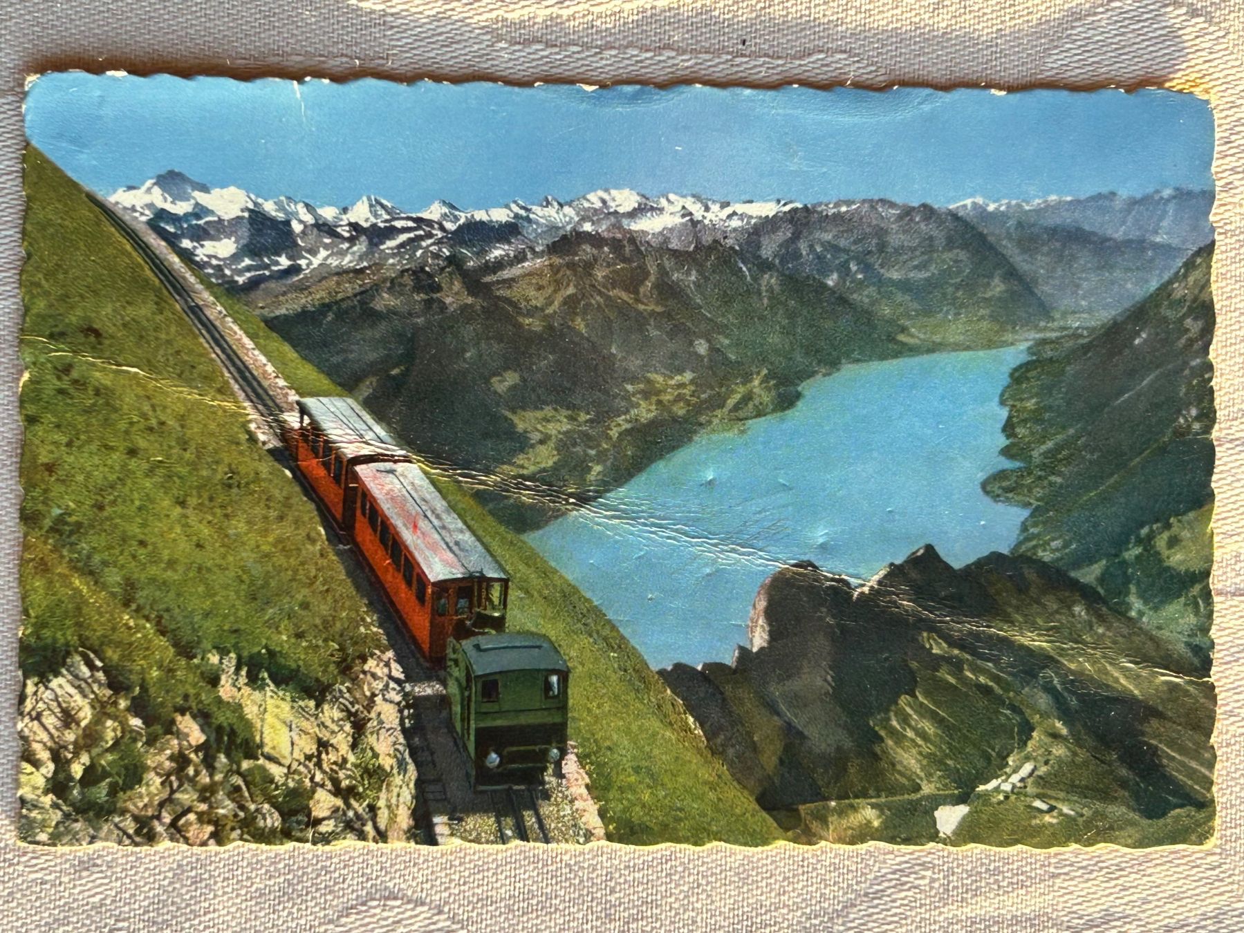 Cartoline postali: BE Brienzerrothorn-Bahn 1958 – Usato da Gächliwil venduto da H-PL