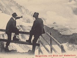 Berglihütte m. Blick auf Wetterhorn 1906