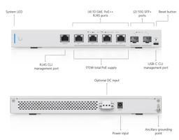 Ubiquiti UniFi Switch - XG 6 PoE (Gen1) US-XG-6POE (170W)
