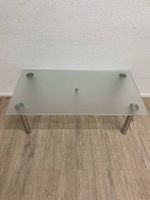 Vintage Design Salontisch mit Seilverspannung und Mattglas