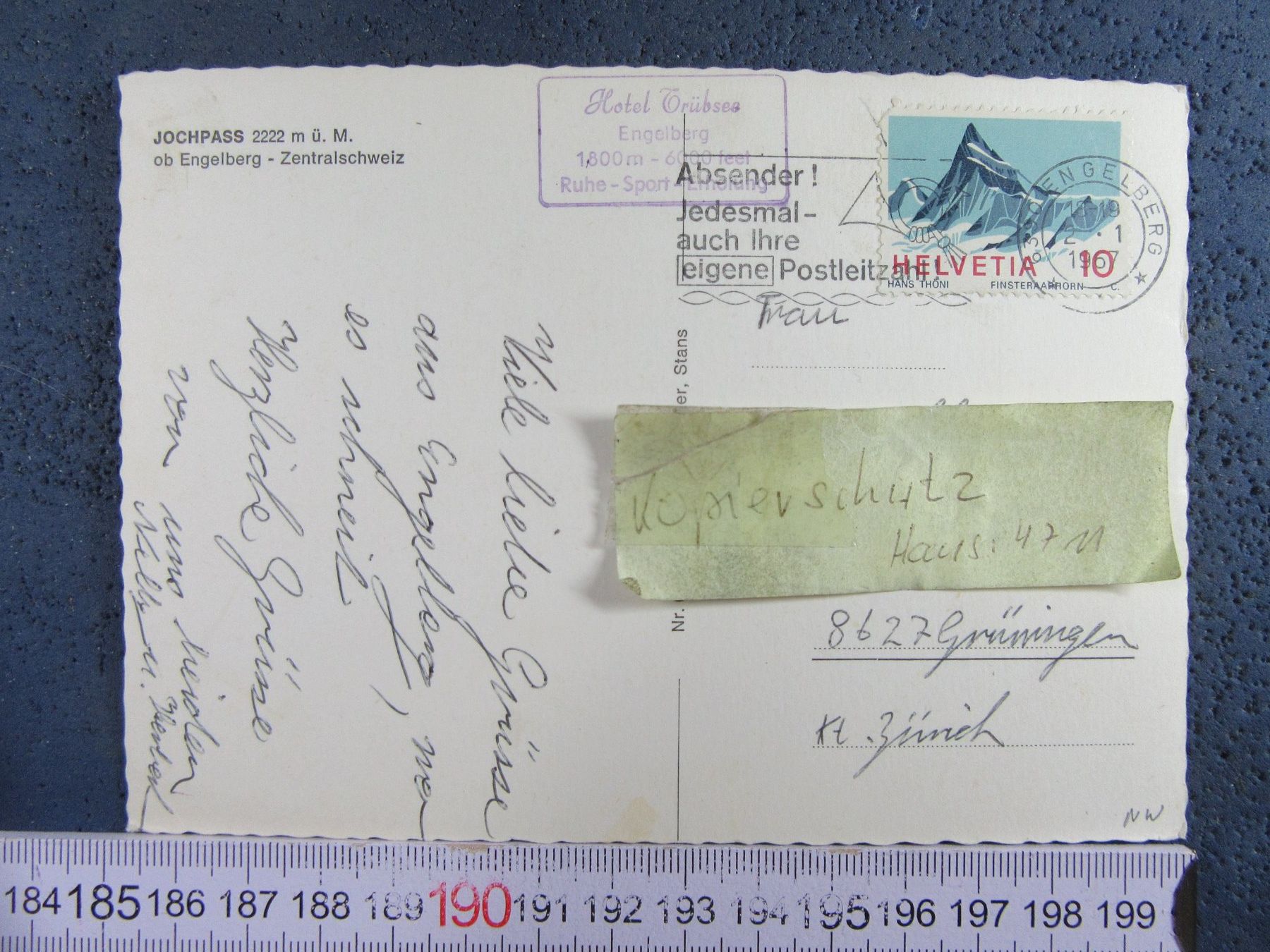 Cartes postales: ENGELBERG JOCHPASS SKI-TOTAL AK ONW – D'occasion à Ettingen par Hausi4711 1